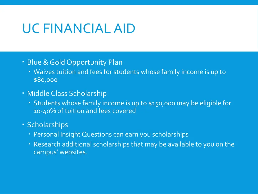 uc financial aid