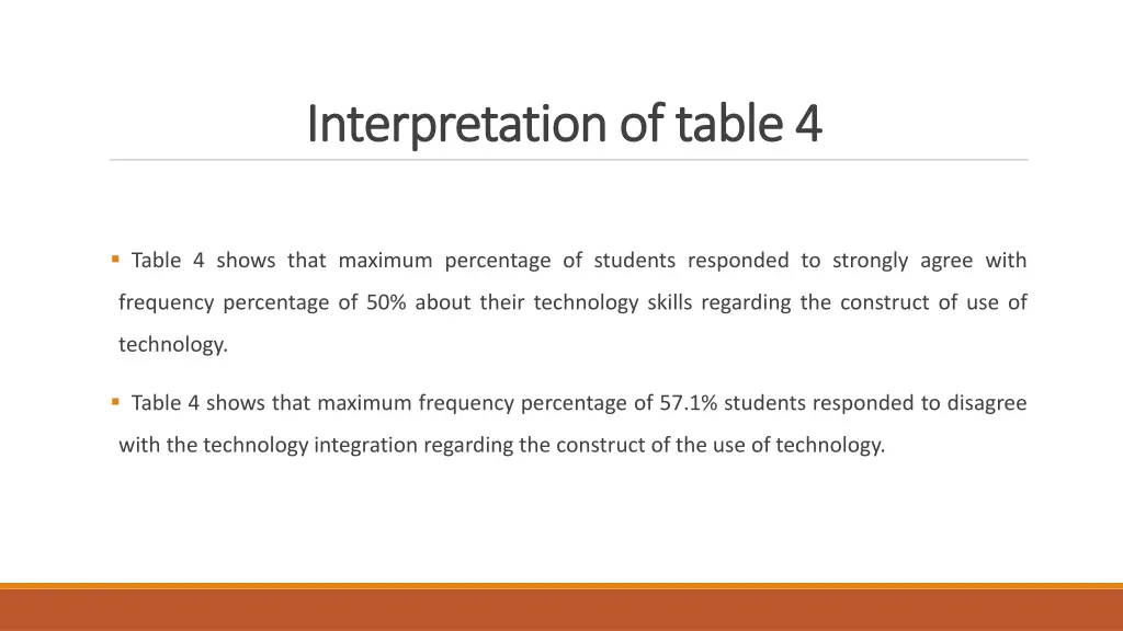 interpretation of table 4 interpretation of table