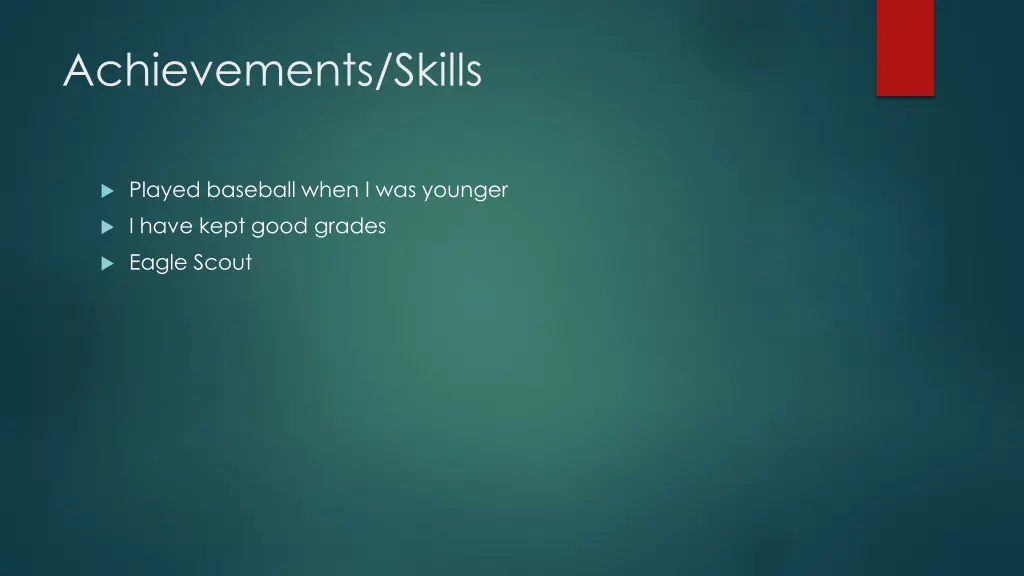 achievements skills