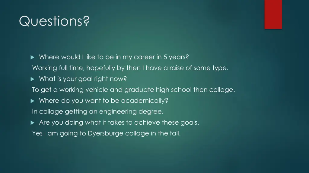 questions 1