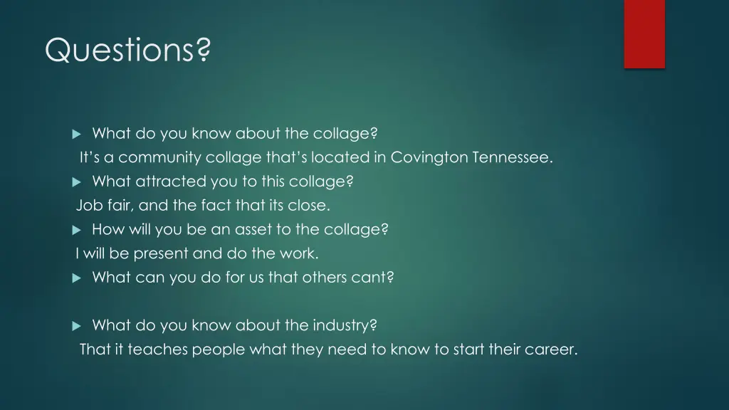 questions 2