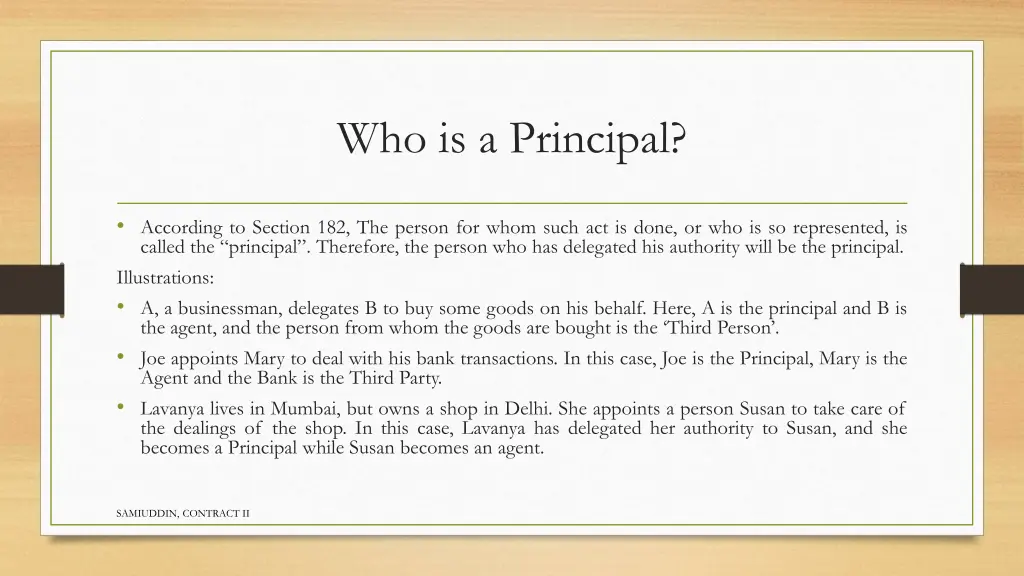 who is a principal