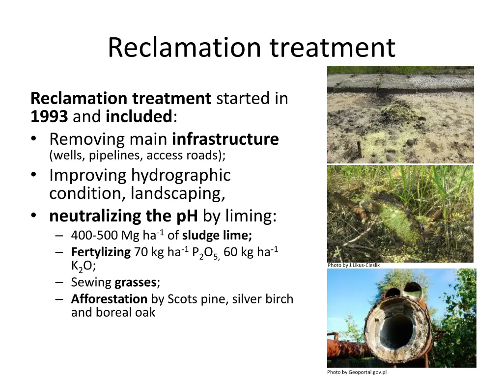 reclamation treatment