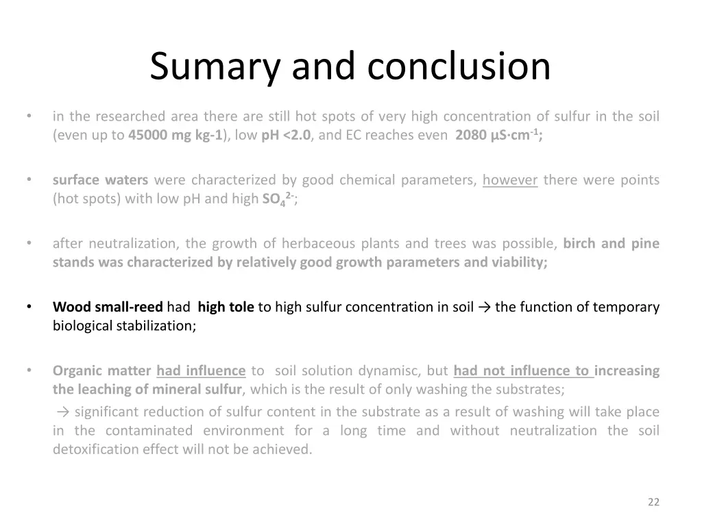 sumary and conclusion 3