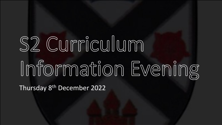 s2 curriculum s2 curriculum information evening