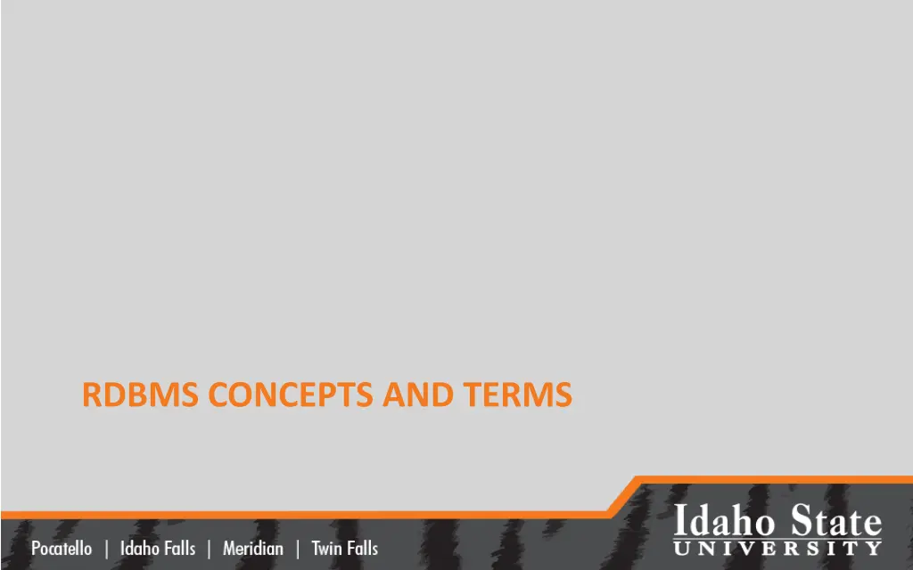 rdbms concepts and terms