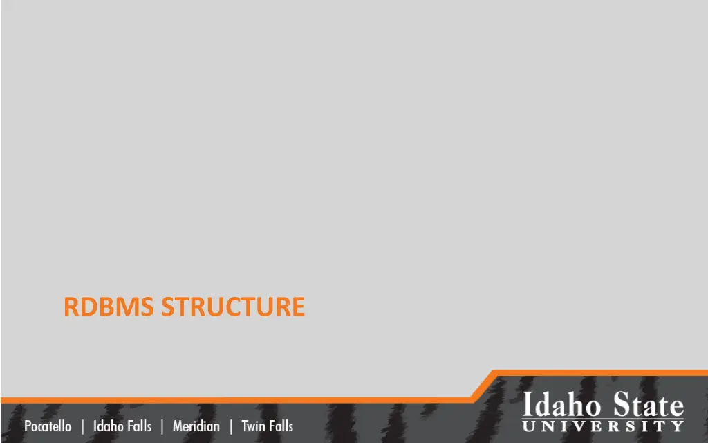 rdbms structure
