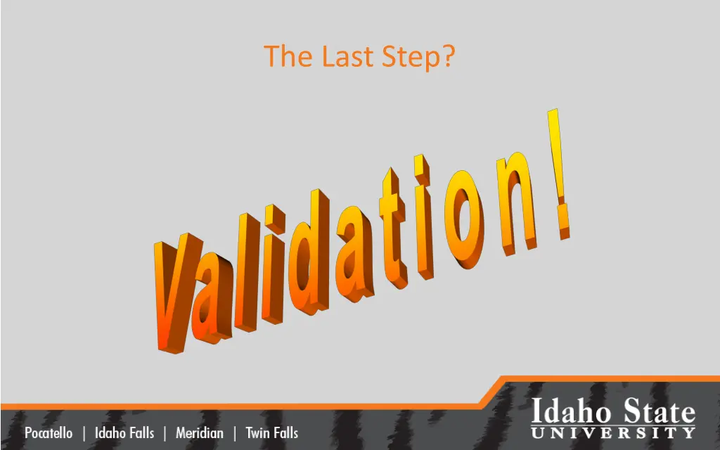 the last step
