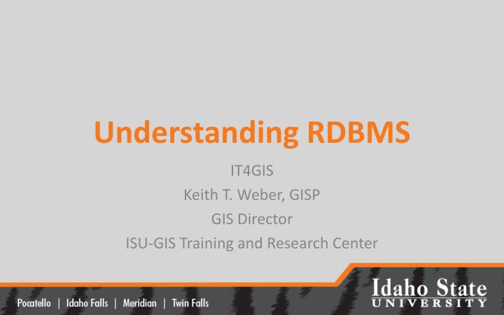 understanding rdbms