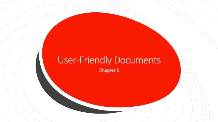 user friendly documents chapter 8