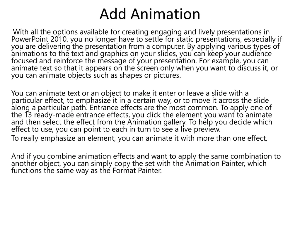 add animation