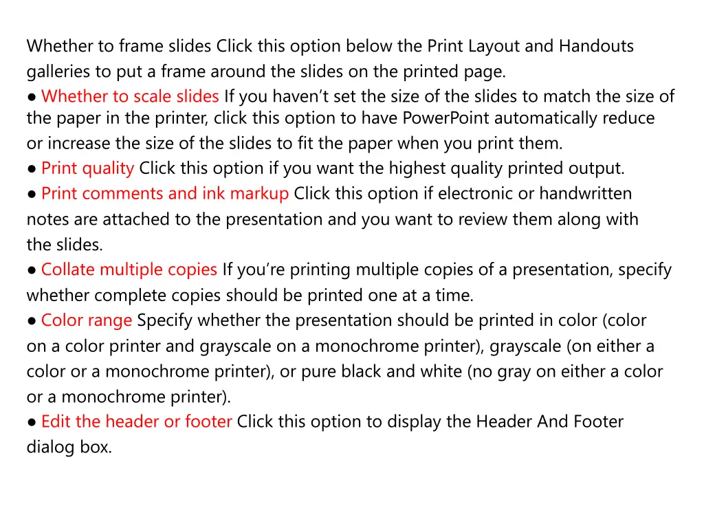whether to frame slides click this option below