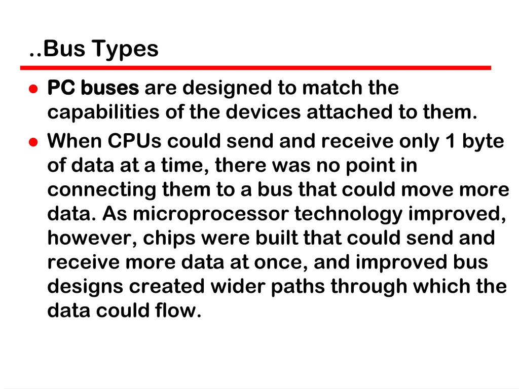 bus types