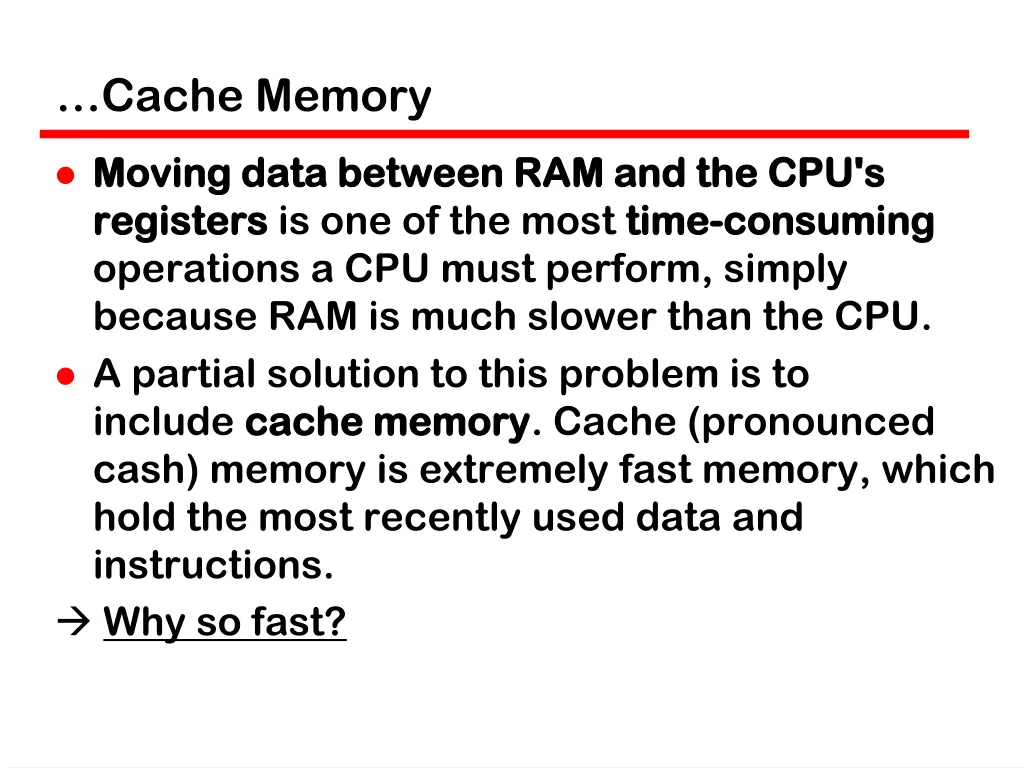 cache memory