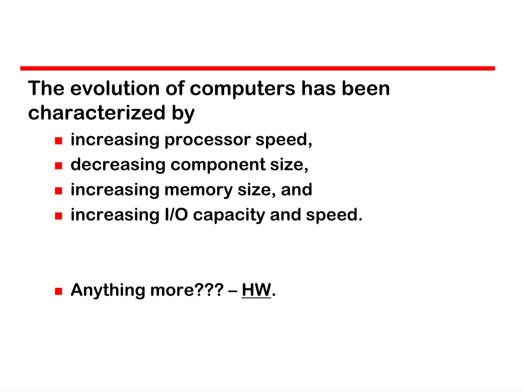 the evolution of computers has been characterized