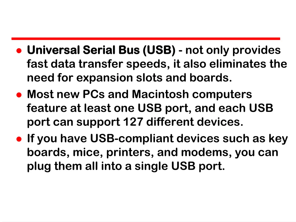 universal serial bus usb universal serial