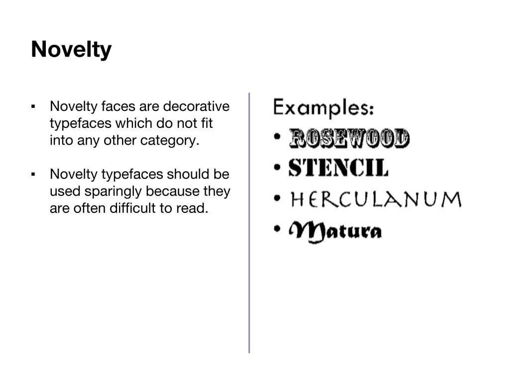 novelty