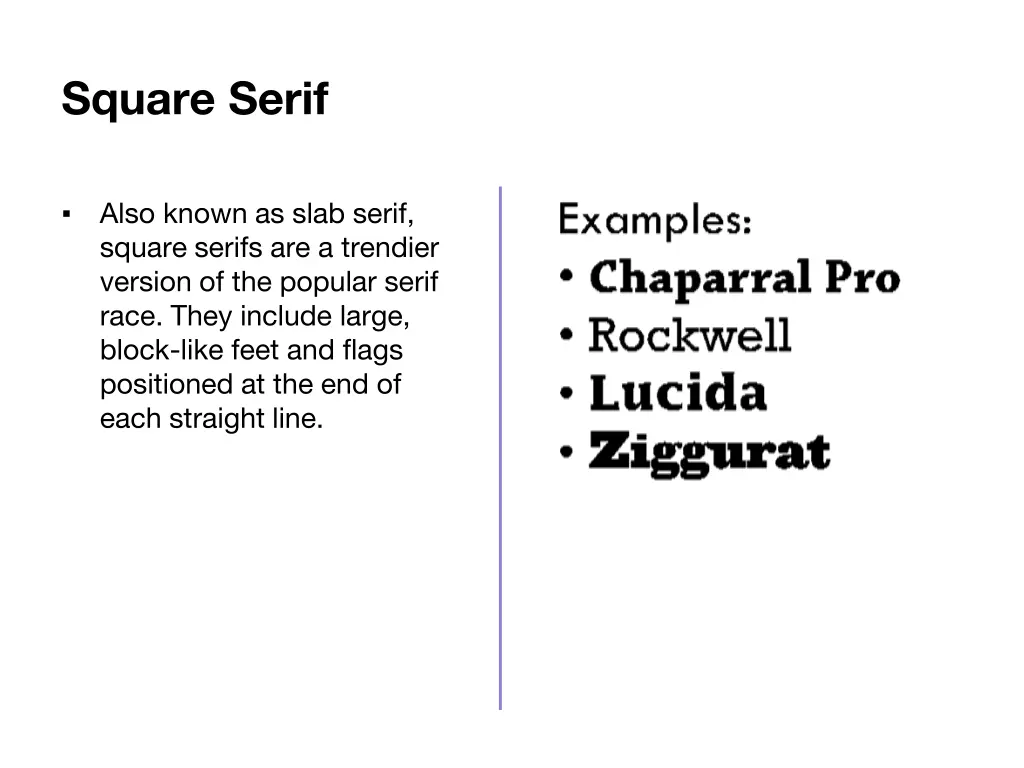 square serif
