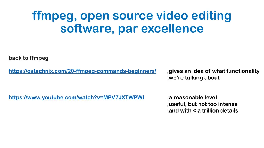 ffmpeg open source video editing software 1