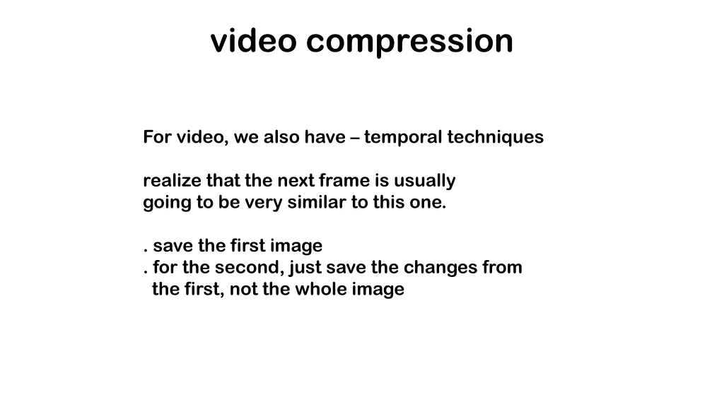 video compression 1