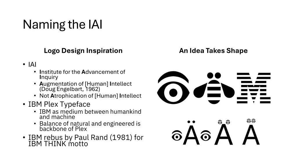 naming the iai