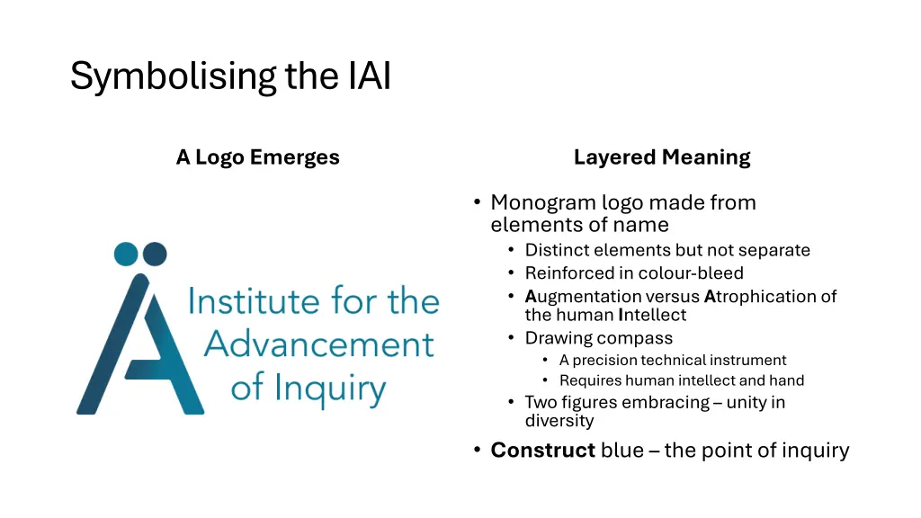 symbolising the iai