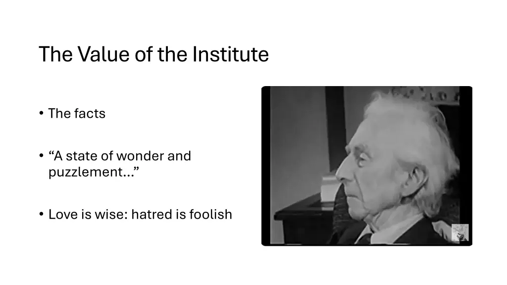 the value of the institute