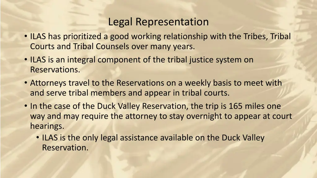 legal representation