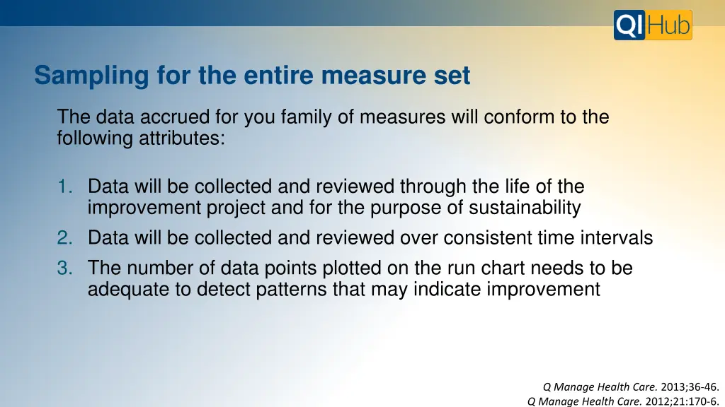 sampling for the entire measure set