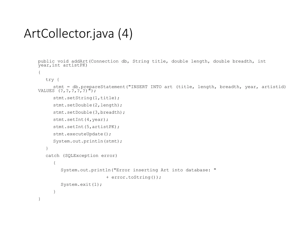 artcollector java 4 1