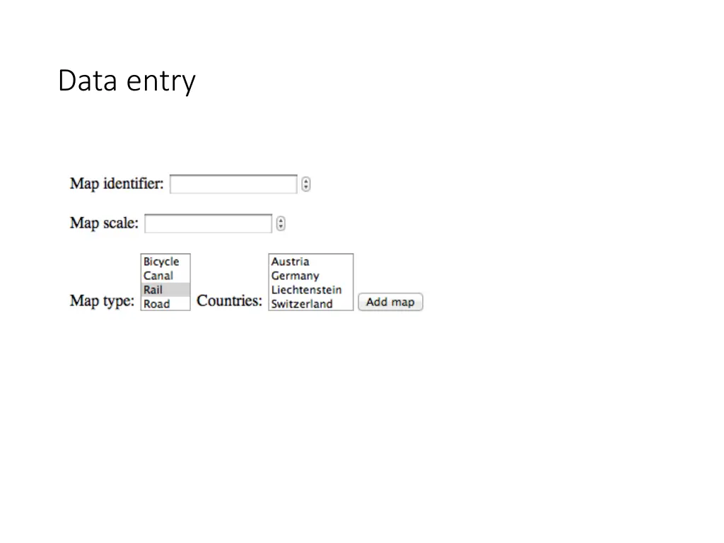 data entry