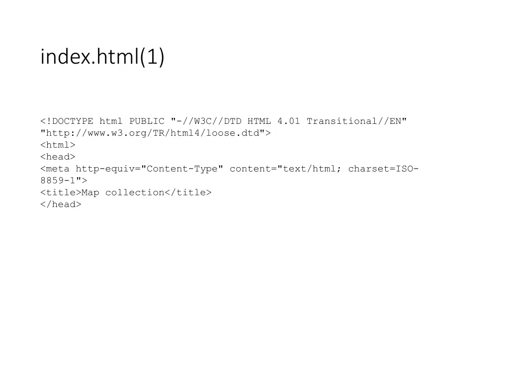 index html 1