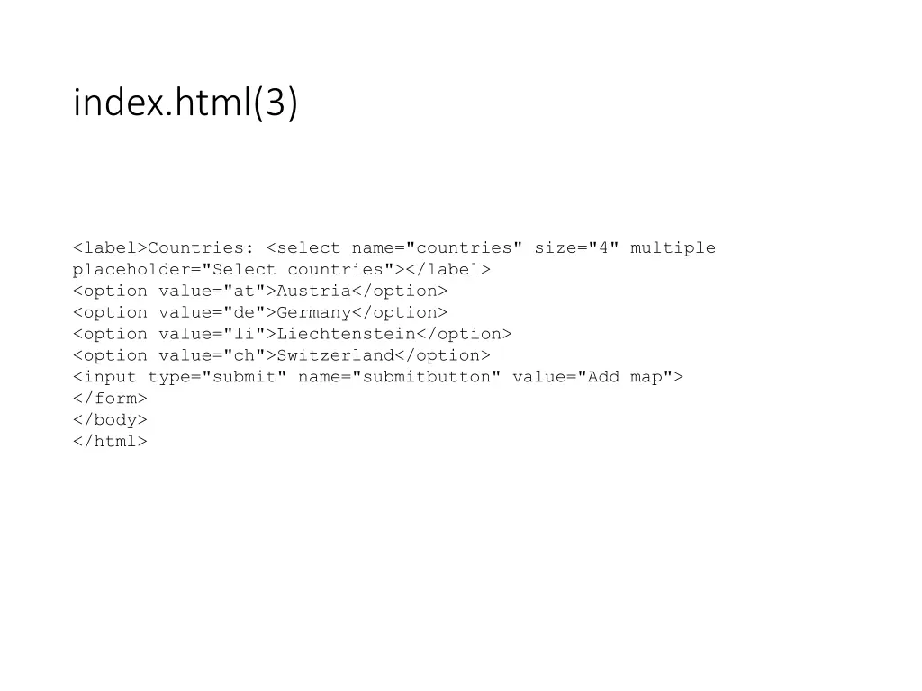index html 3