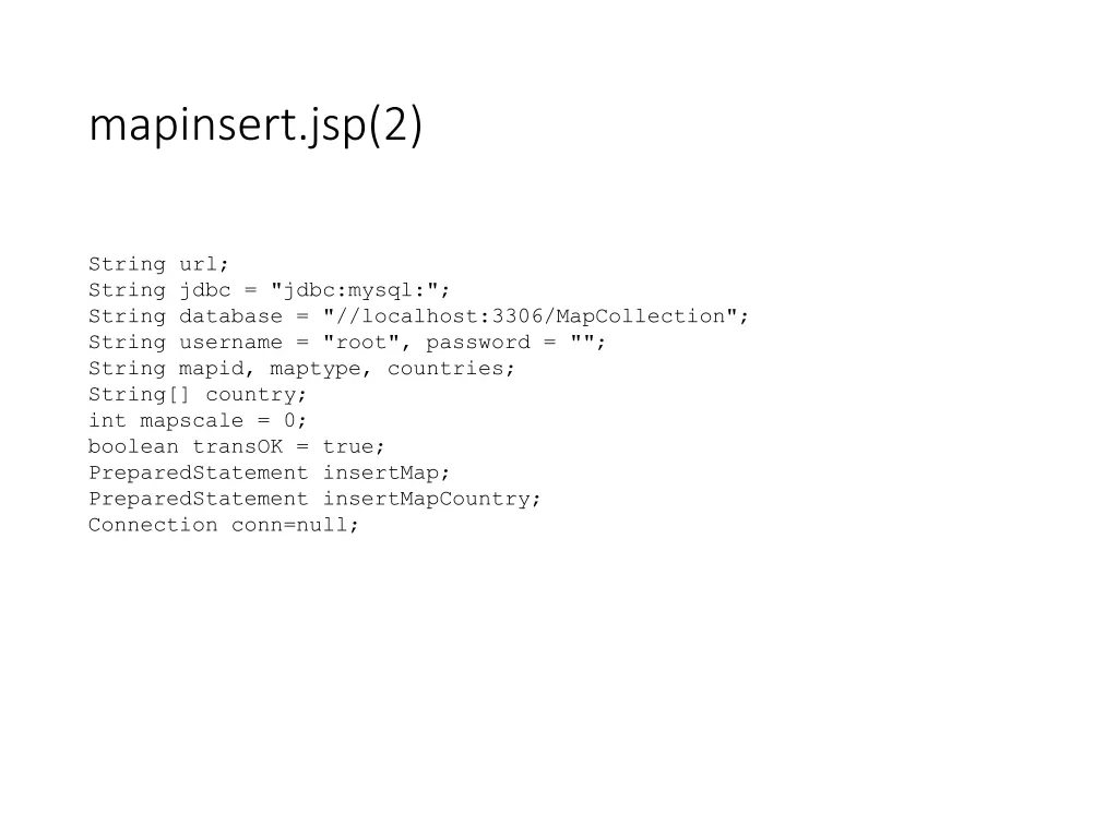 mapinsert jsp 2