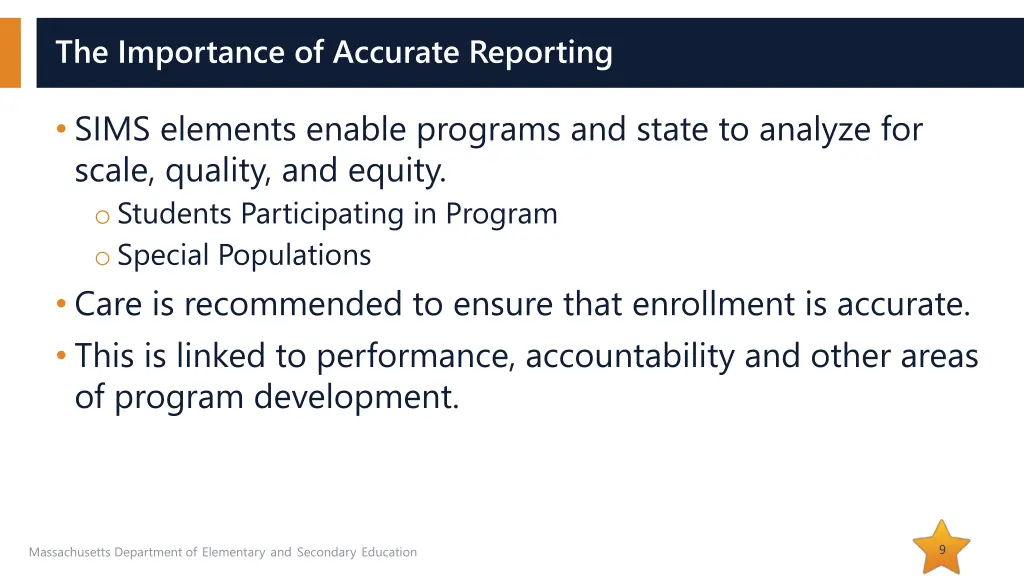 the importance of accurate reporting