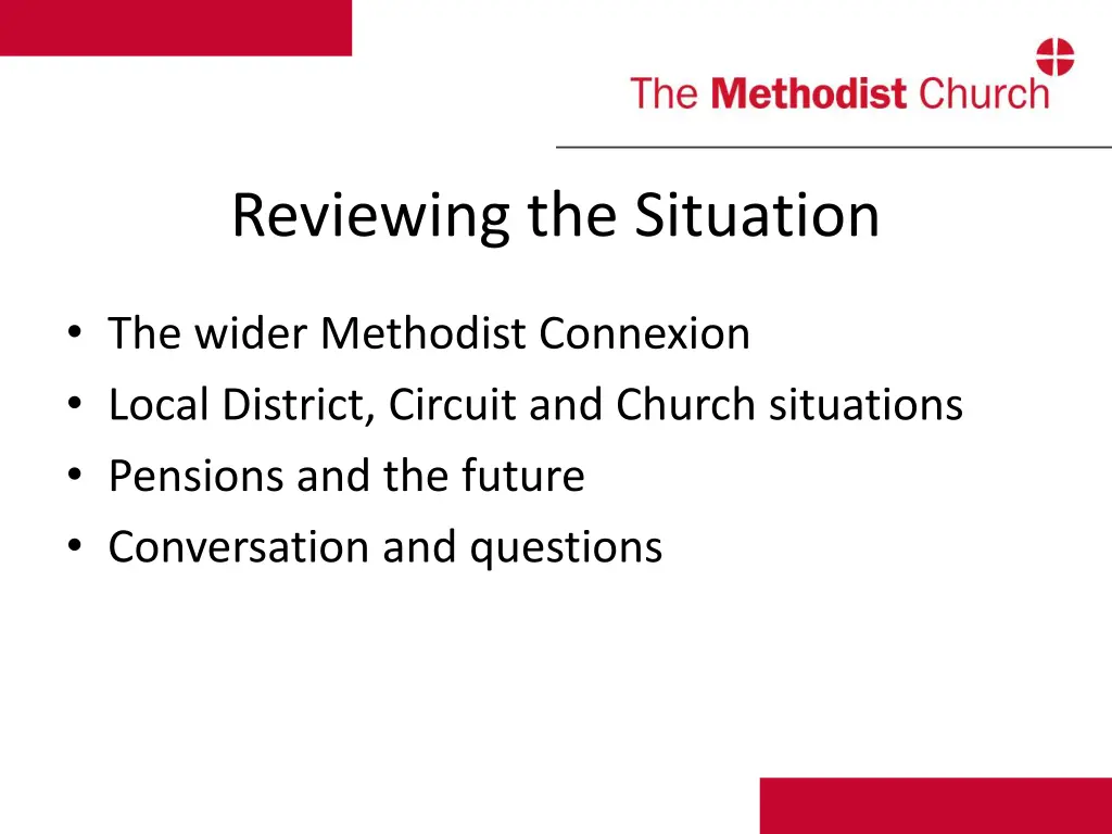 reviewing the situation