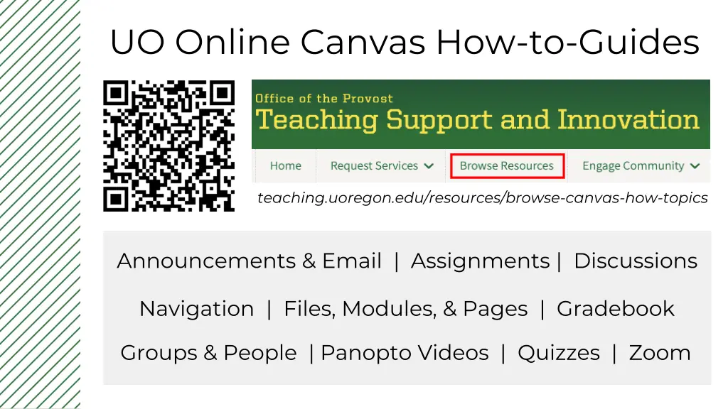 uo online canvas how to guides