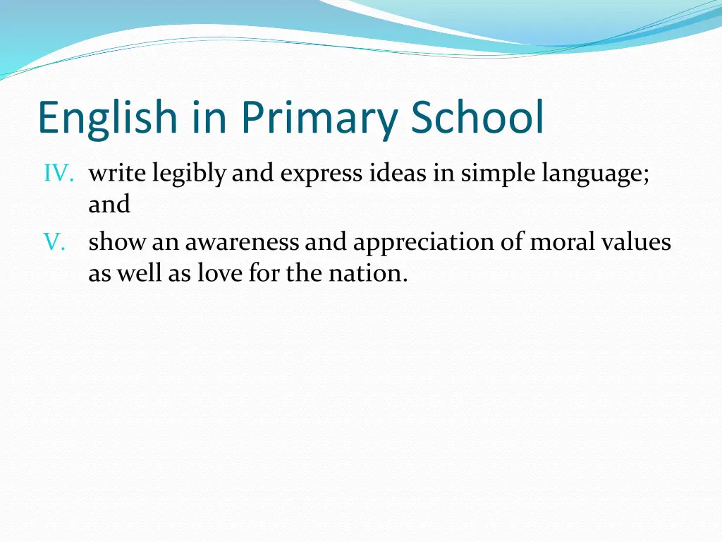 english in primary school 2