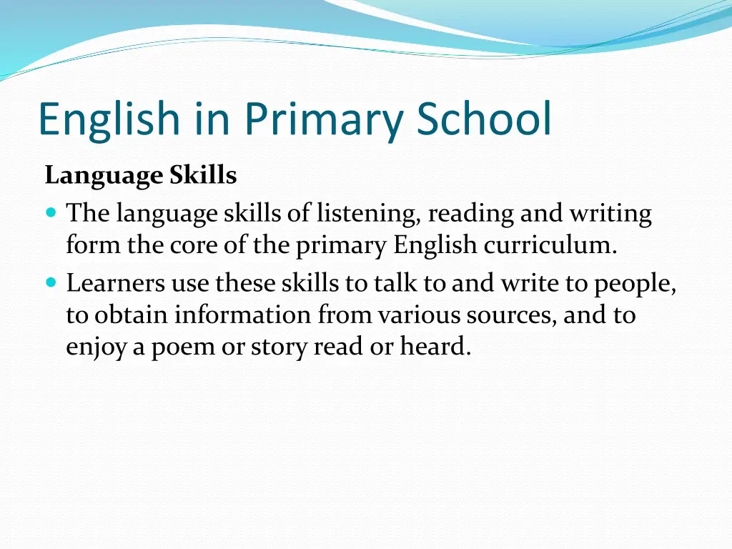 english in primary school 3