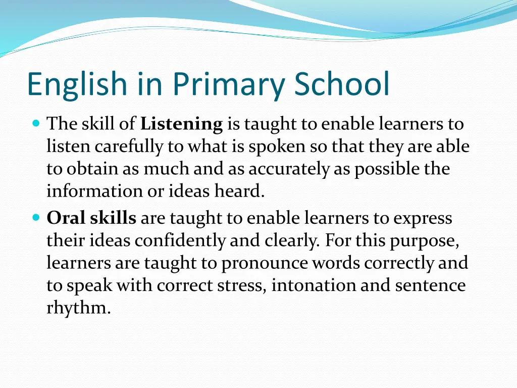 english in primary school 4