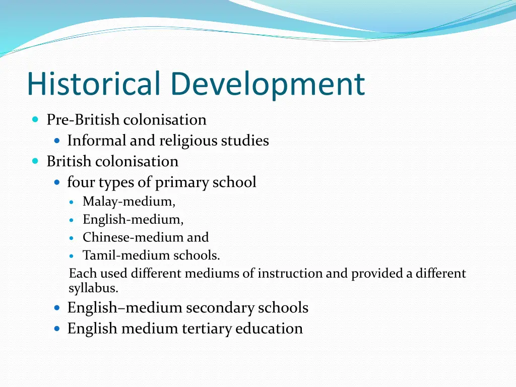 historical development