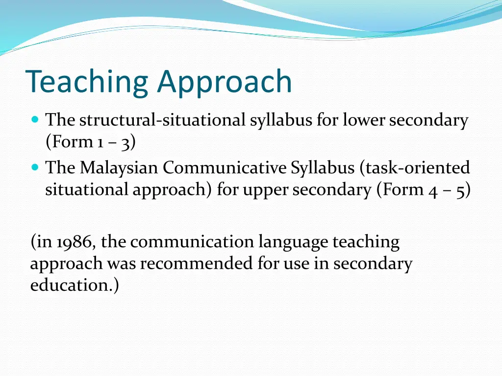 teaching approach 1
