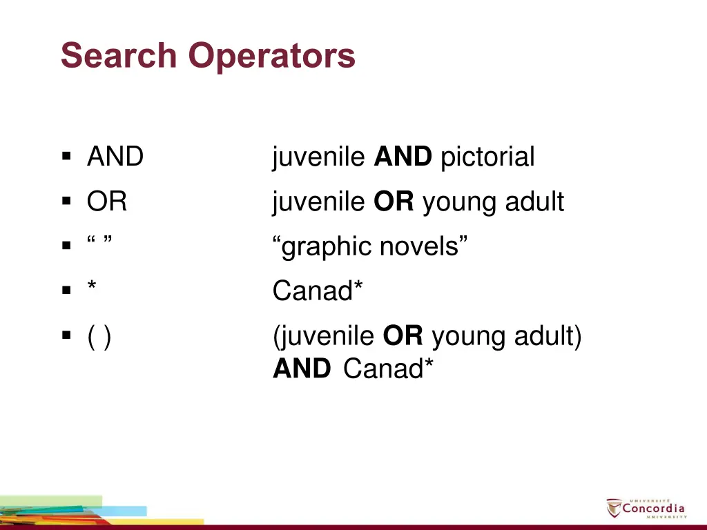 search operators