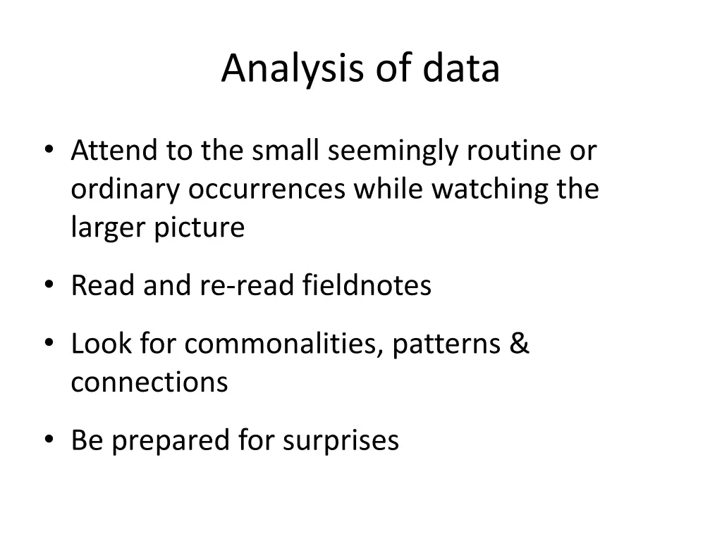 analysis of data 1