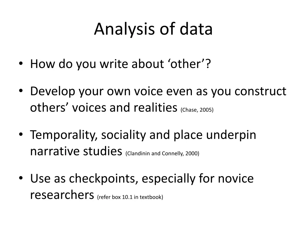 analysis of data