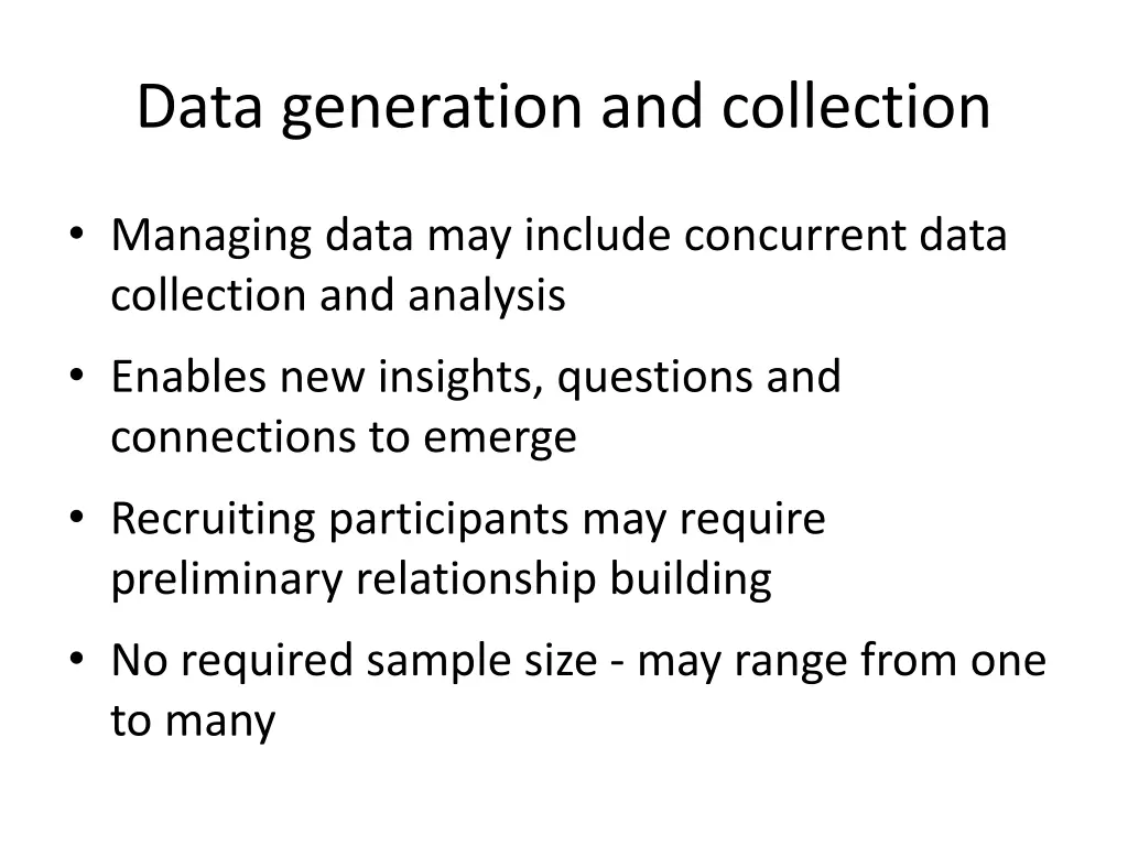 data generation and collection 1