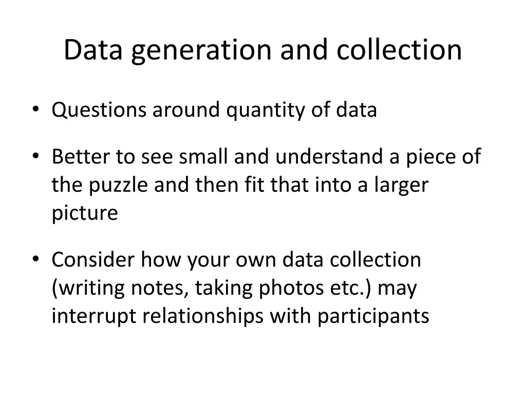 data generation and collection 3