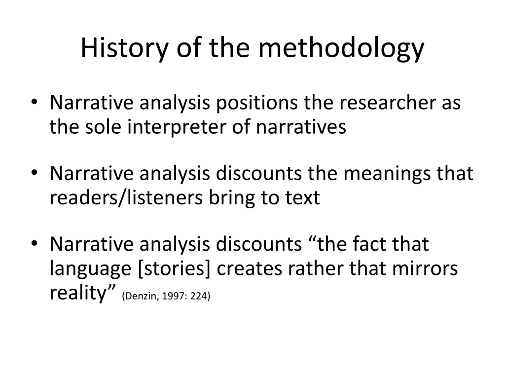 history of the methodology 4