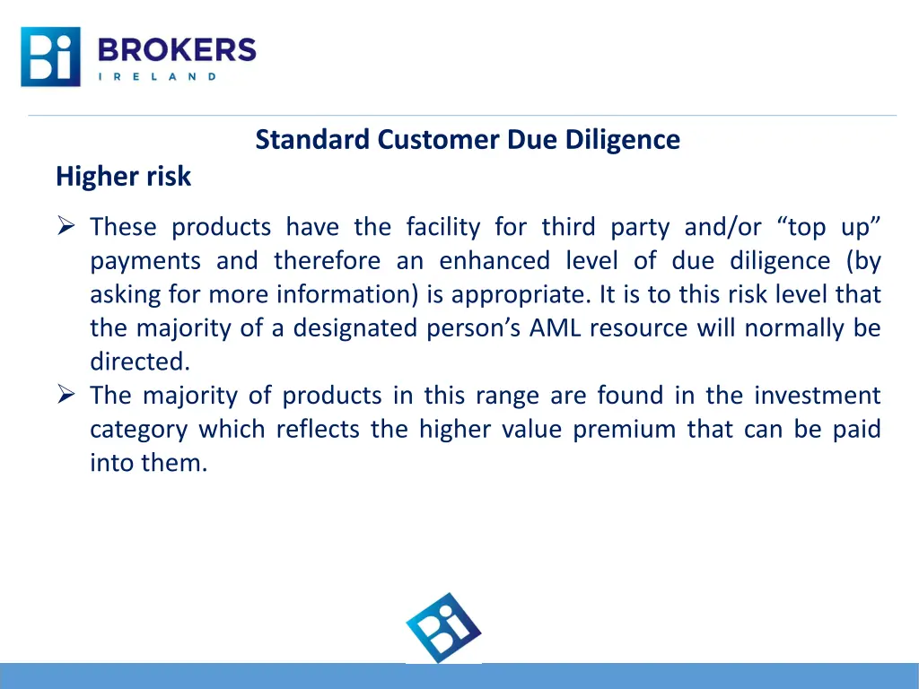 standard customer due diligence 4
