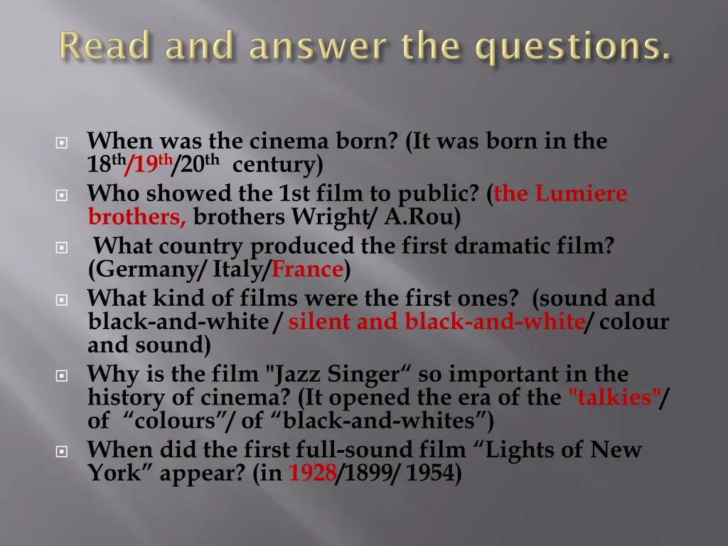 when was the cinema born it was born 1